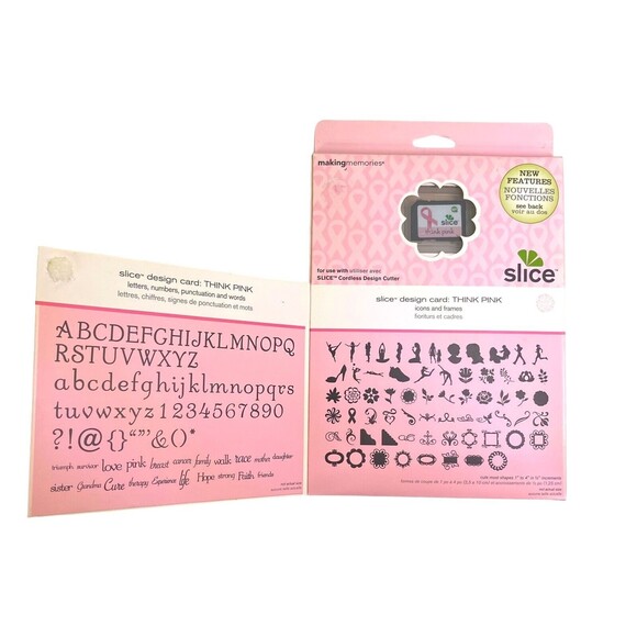 3 - Making Memories SLICE Design Card-Think Pink, Basic Shapes 3, Remember This - Picture 4 of 6